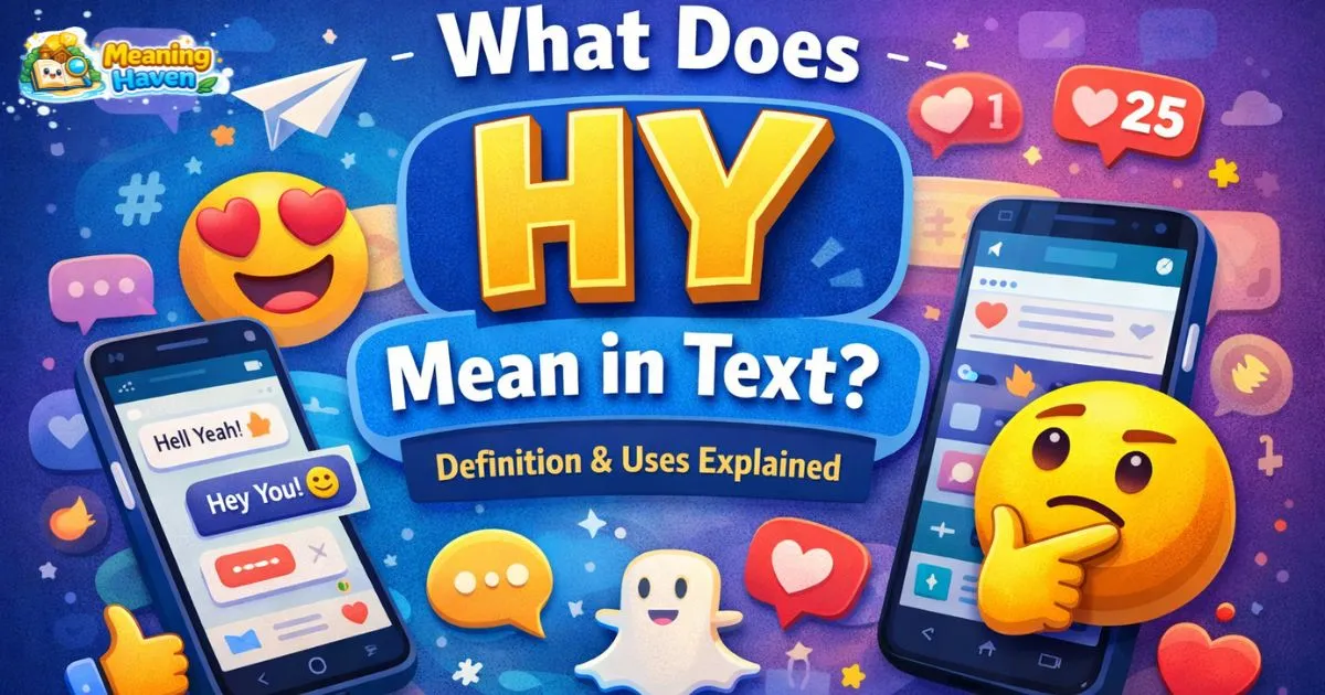 what HY means in text