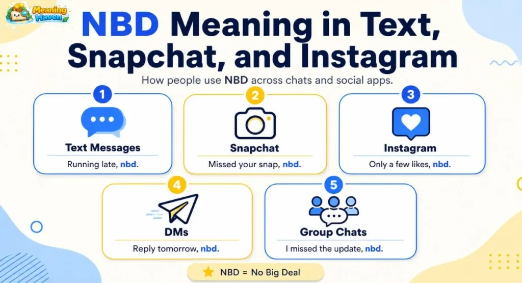 nbd meaning in text snapchat and instagram