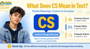 What Does CS Mean in Text
