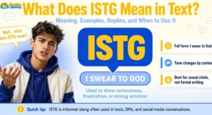 What does ISTG mean in text featured image with ISTG slang meaning explained