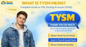 What is TYSM mean in text and social media explained visually