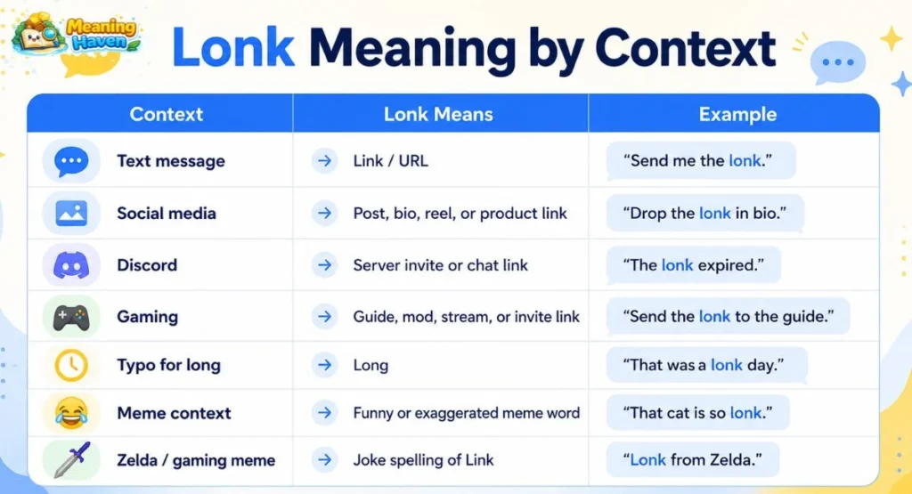 lonk meaning by context infographic
