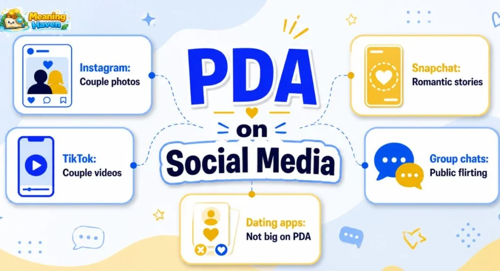 PDA meaning on Instagram Snapchat TikTok WhatsApp and dating apps
