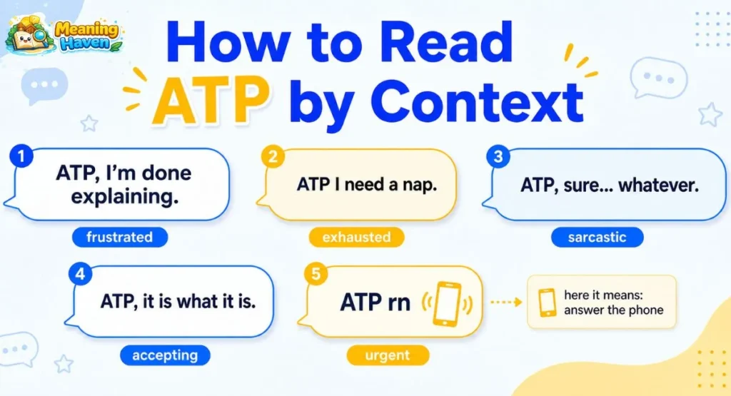 What did they mean by ATP on Snapchat context decoding image