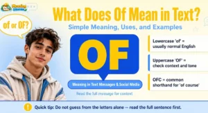 What does of mean in text featured image showing of vs OF meaning in text messages