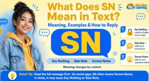 what does sn mean in text