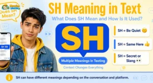 SH meaning in text explained with texting slang and social media communication