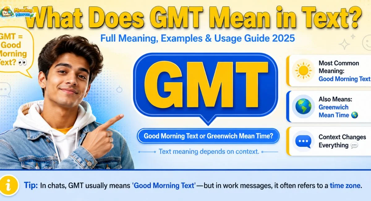 What Does GMT Mean in Text? Meaning, Examples & Usage Guide (2026)