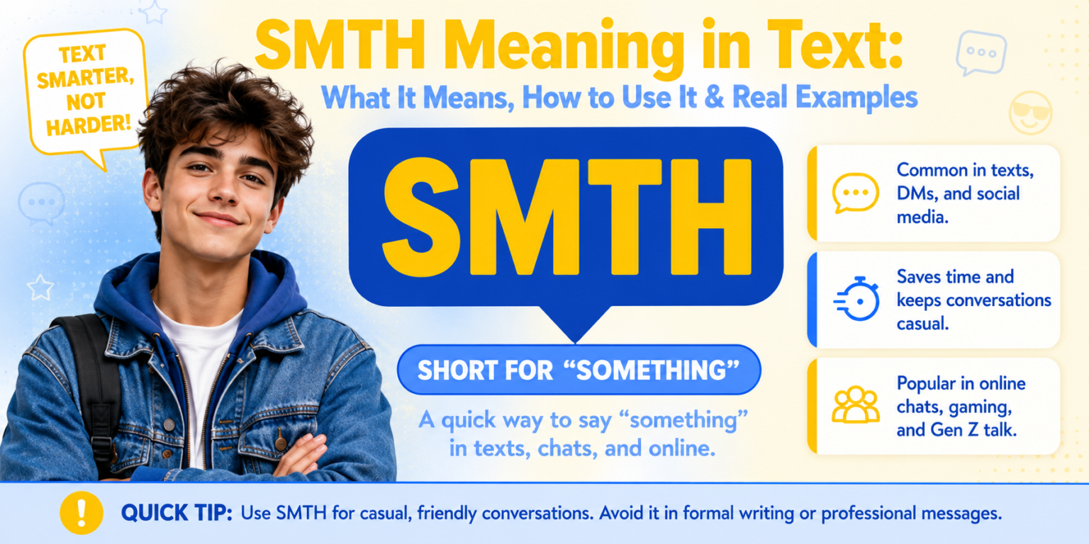 What Does SMTH Mean in Text? SMTH Meaning, Usage & Examples