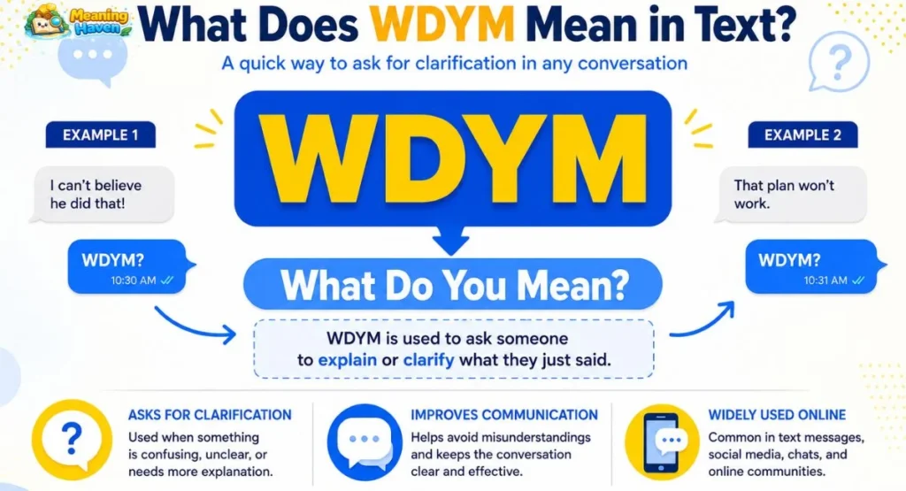 What Does WDYM Mean? Definition, Examples & Social Media Guide