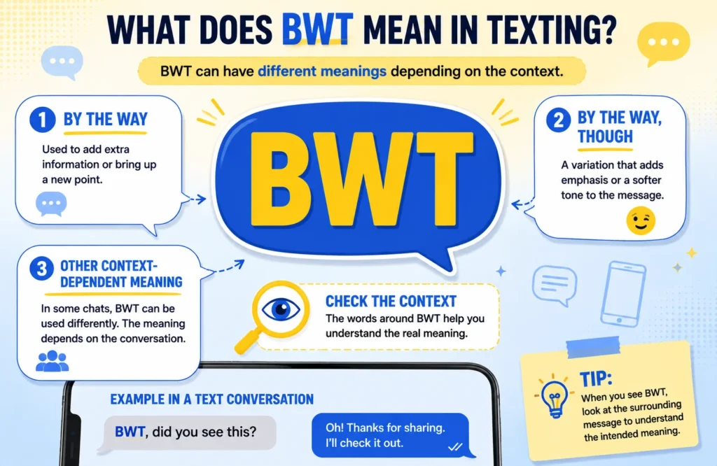 BWT meaning in text explained with context and examples