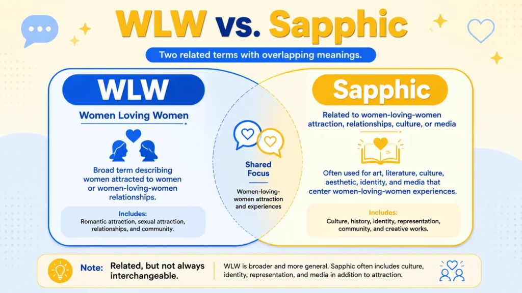 WLW vs Sapphic meaning and differences