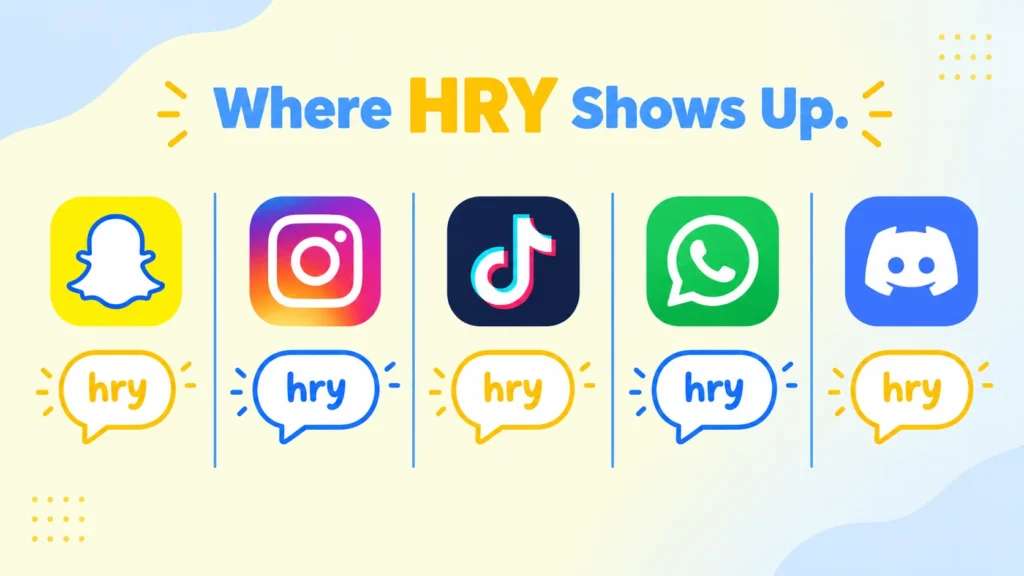 HRY meaning on Snapchat Instagram TikTok WhatsApp and Discord