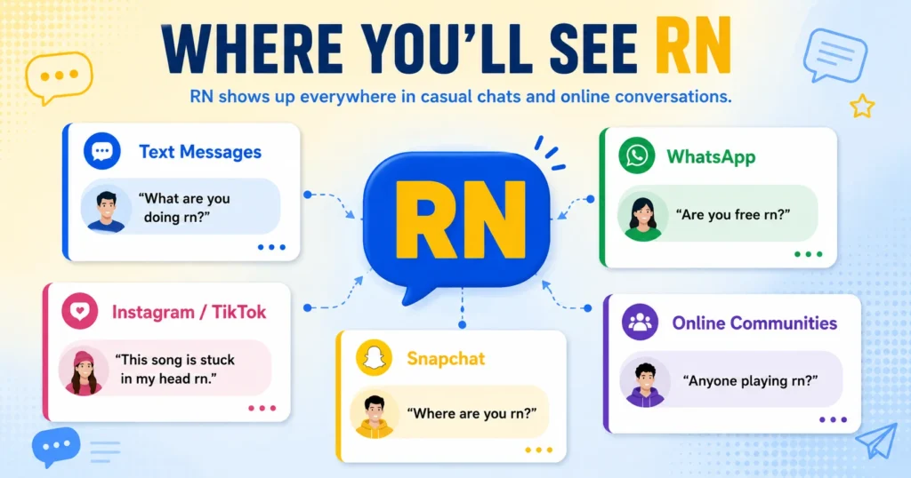 RN examples in text messages WhatsApp and social media